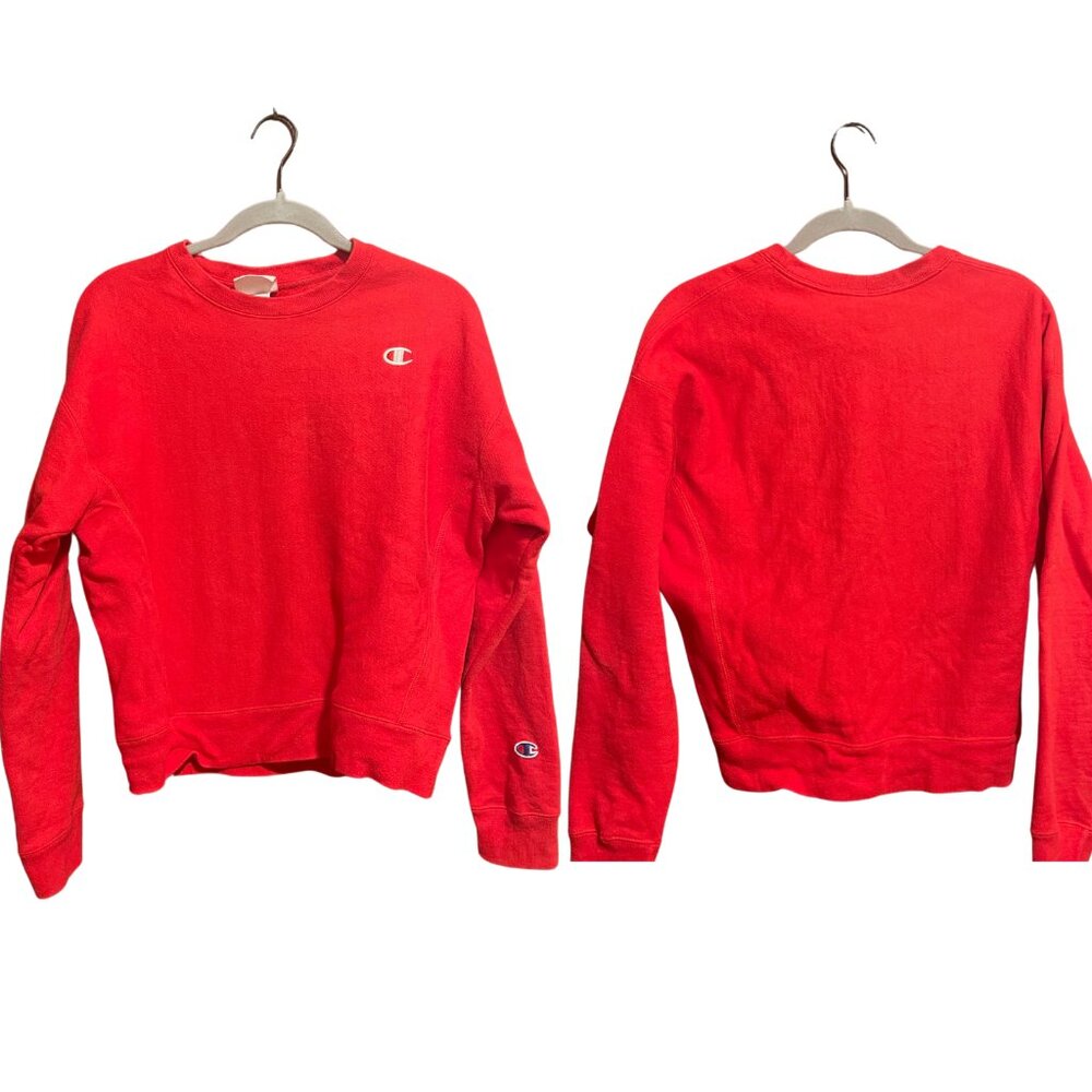 CHAMPION Reverse Weave Women's Crewneck in Scarlet Red